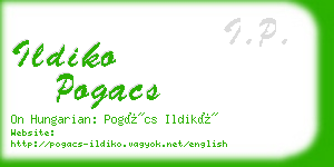 ildiko pogacs business card